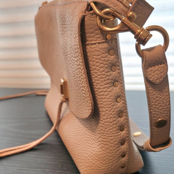 Rebecca Minkoff Darren Top Zip Shoulder Bag in Stone - Picture 3 of 3